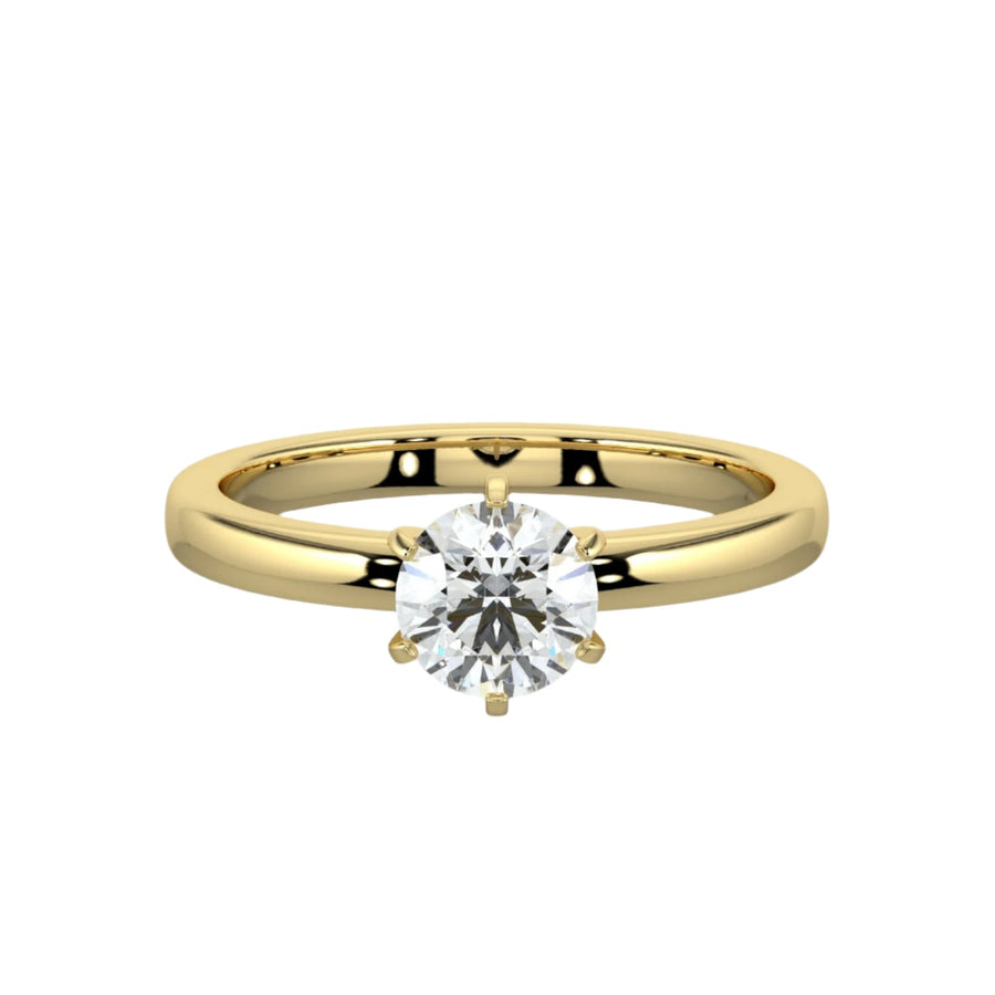Classic Beauty Solitaire Engagement Ring -  R1008 in Ring by 18 KARATS