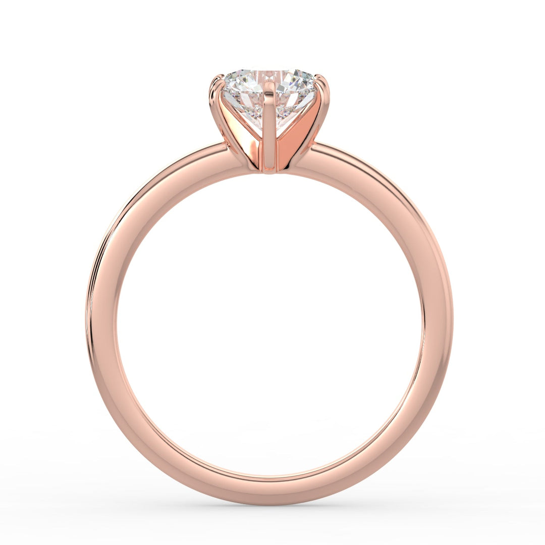 Classic Beauty Solitaire Engagement Ring -  R1008 in Ring by 18 KARATS