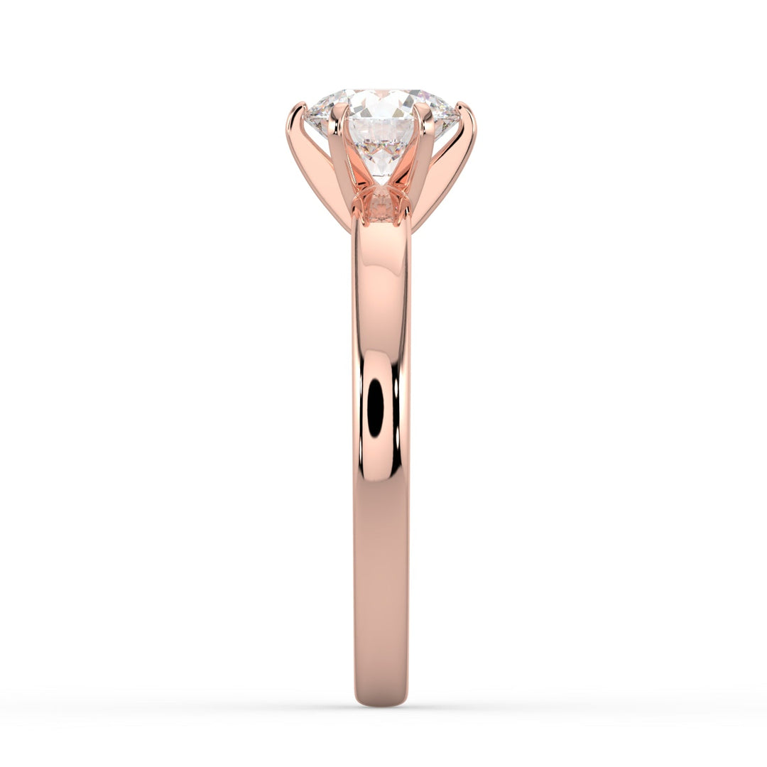 Classic Beauty Solitaire Engagement Ring -  R1008 in Ring by 18 KARATS