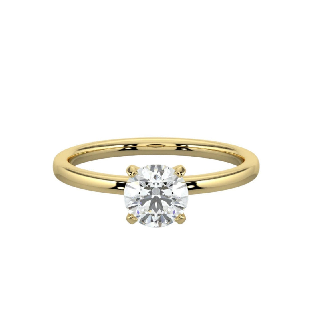 Classic Dream Solitaire Engagement Ring - R1003 in by 18 KARATS