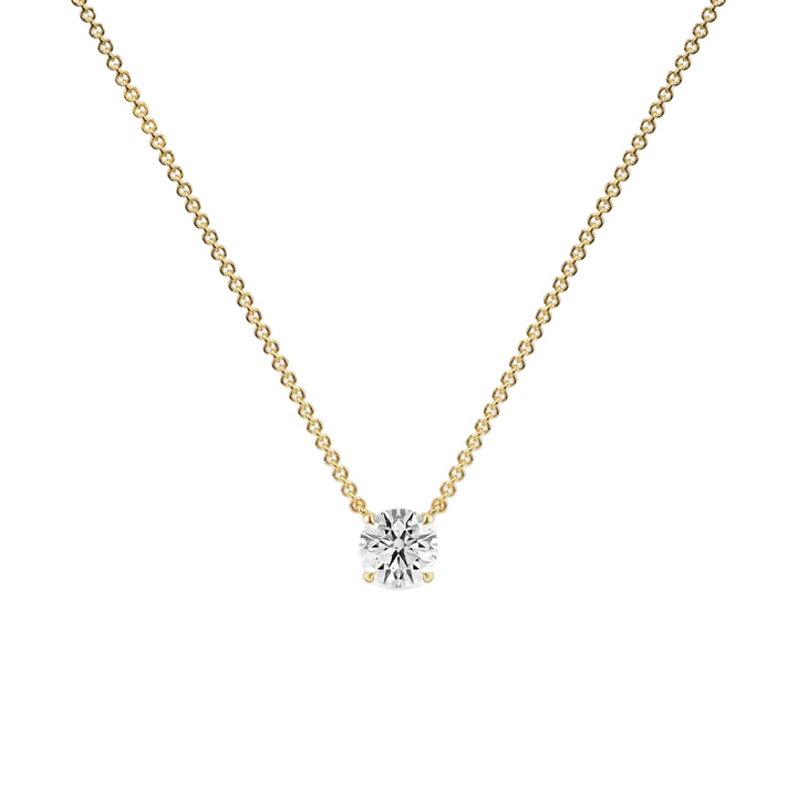 Classic Drop Solitaire Pendant — P1101 in by 18 KARATS