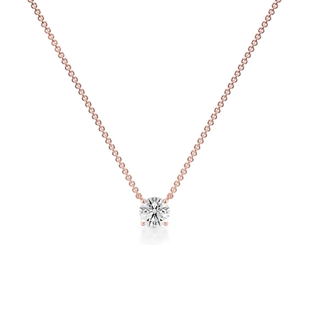 Classic Drop Solitaire Pendant — P1101 in by 18 KARATS