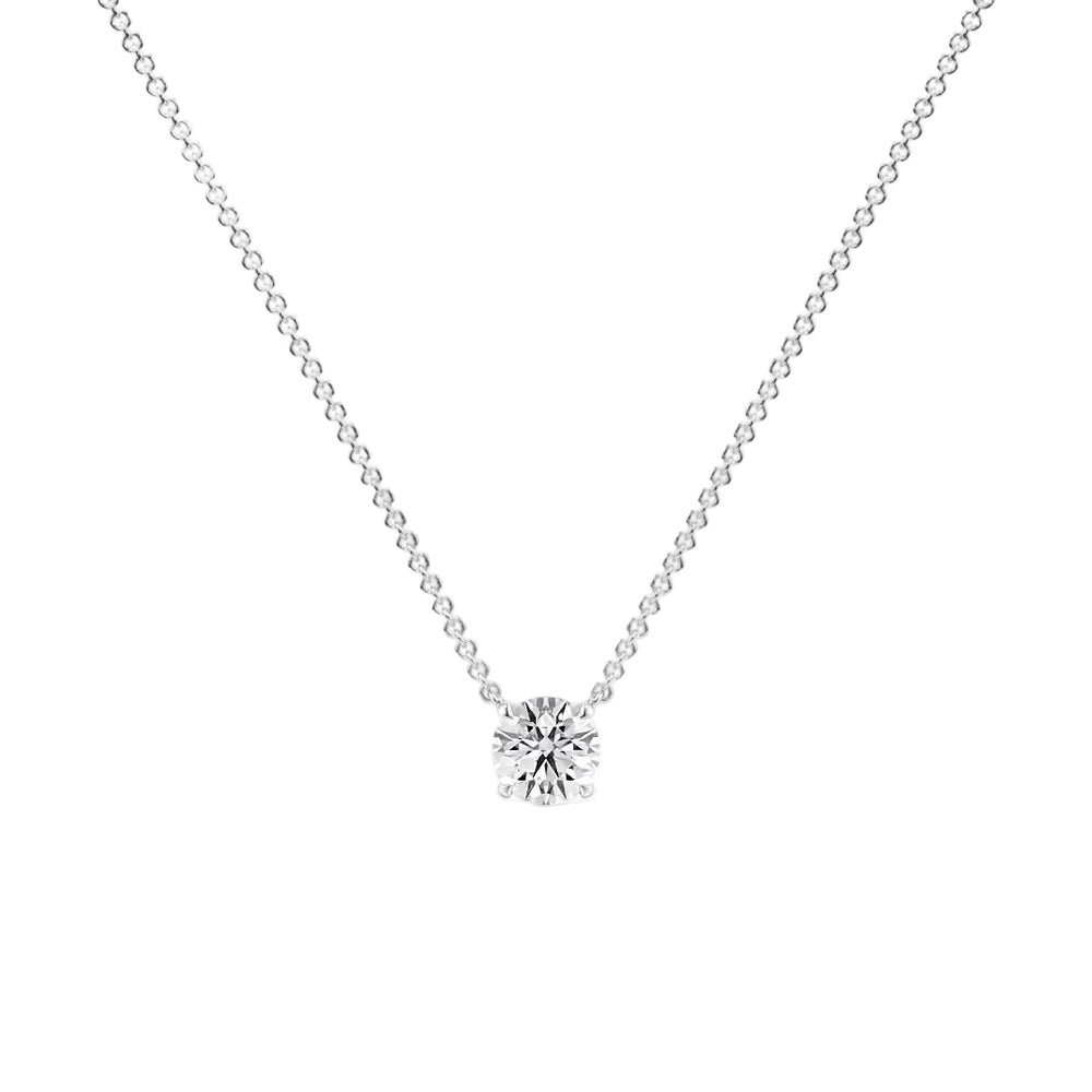 Classic Drop Solitaire Pendant — P1101 in by 18 KARATS