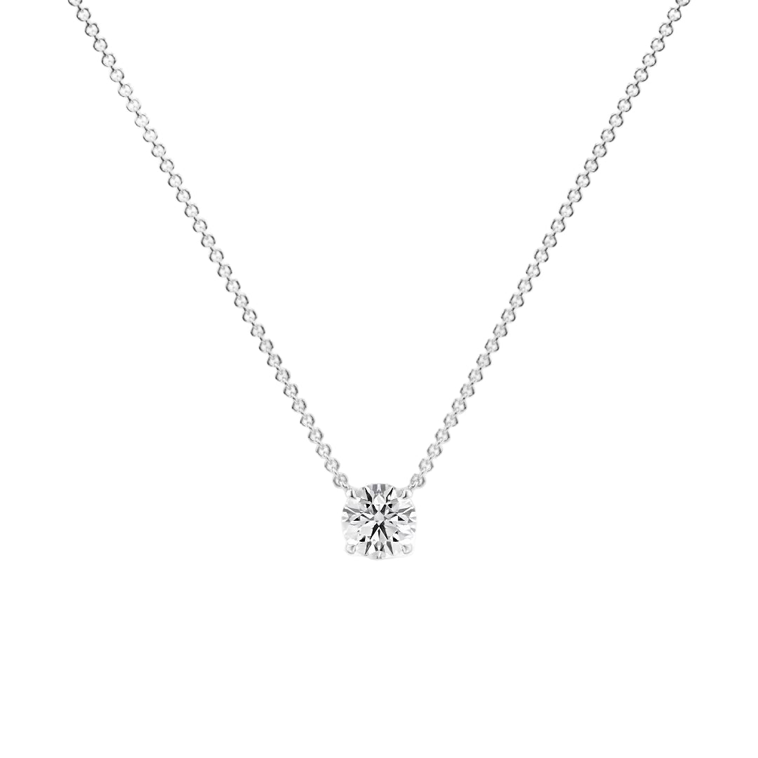 Classic Drop Solitaire Pendant — P1101 in by 18 KARATS