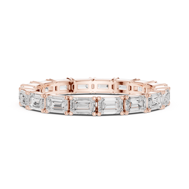 Classic Emerald Cut 1.58 ctw Diamond Eternity Band - B1179 in Wedding Bands by 18 KARATS INC.