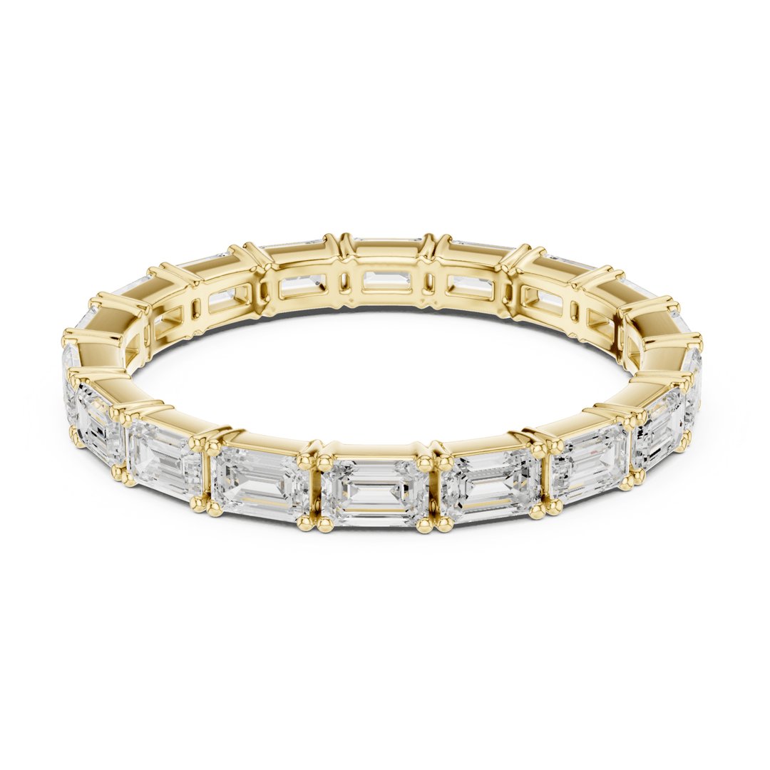 Classic Emerald Cut 1.58 ctw Diamond Eternity Band - B1179 in Wedding Bands by 18 KARATS INC.