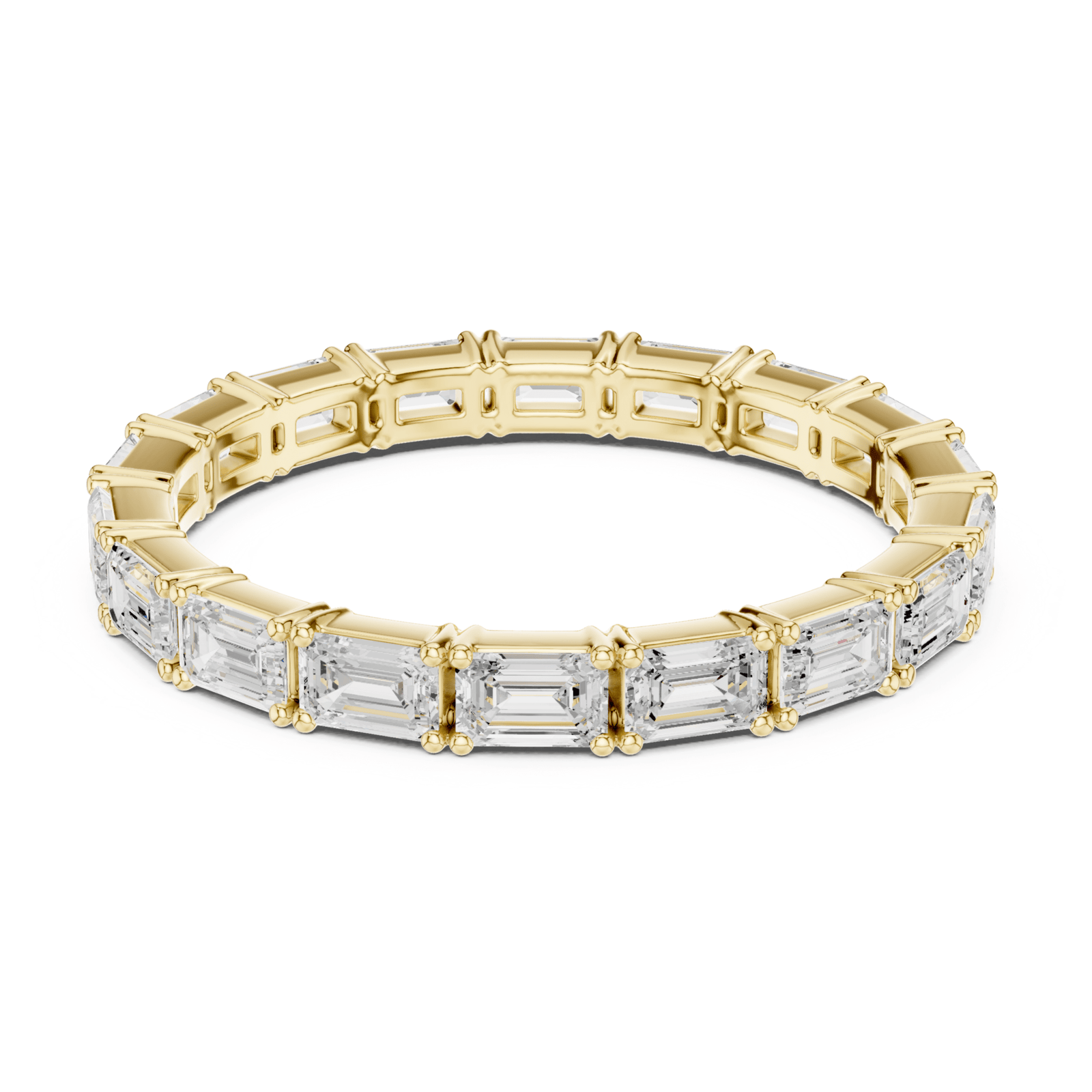 Classic Emerald Cut 1.58 ctw Diamond Eternity Band - B1179 in Wedding Bands by 18 KARATS INC.