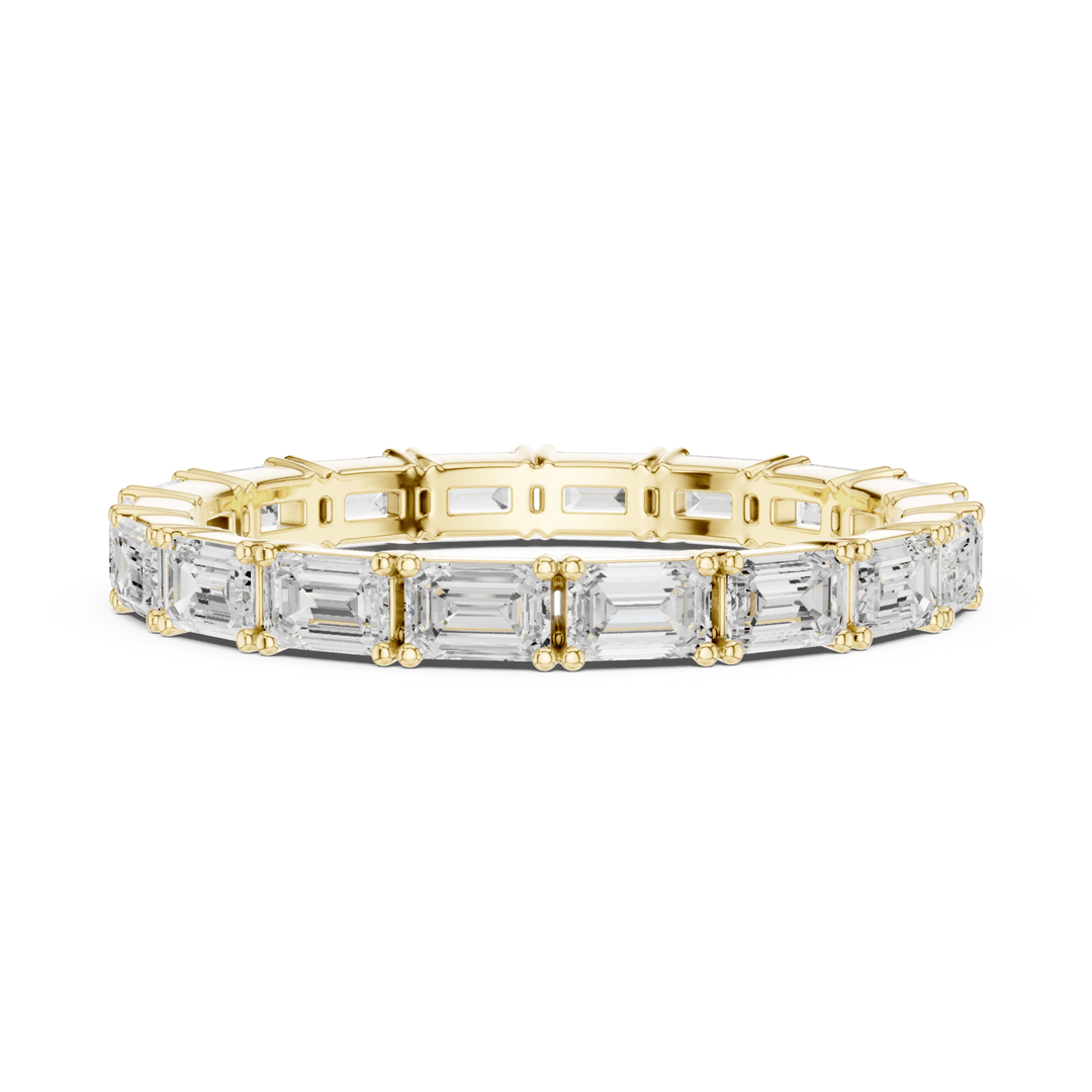 Classic Emerald Cut 1.58 ctw Diamond Eternity Band - B1179 in Wedding Bands by 18 KARATS INC.