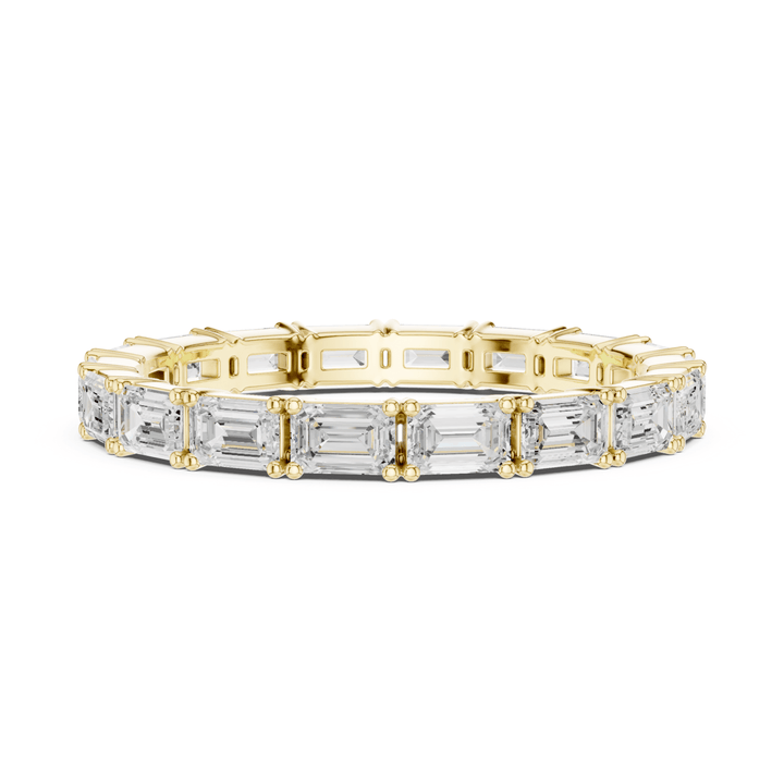 Classic Emerald Cut 1.58 ctw Diamond Eternity Band - B1179 in Wedding Bands by 18 KARATS INC.
