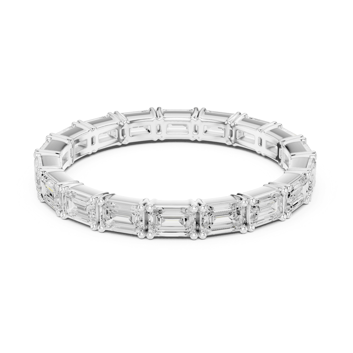 Classic Emerald Cut 1.58 ctw Diamond Eternity Band - B1179 in Wedding Bands by 18 KARATS INC.
