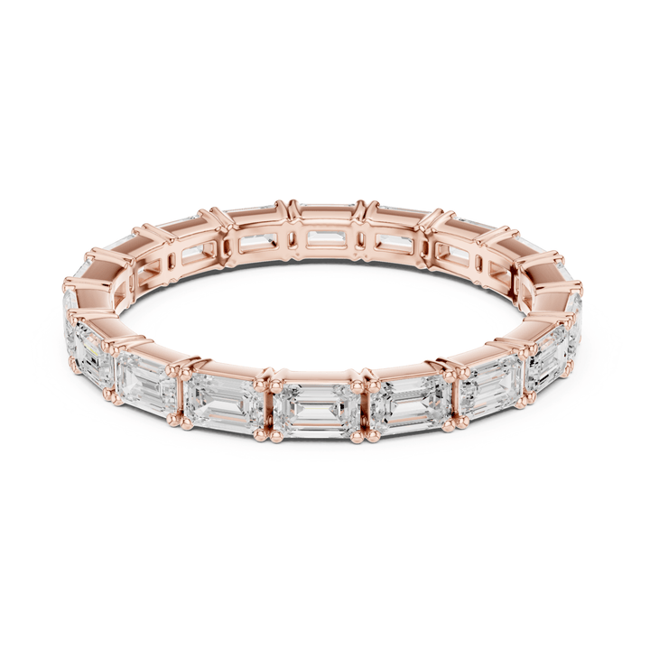 Classic Emerald Cut 1.58 ctw Diamond Eternity Band - B1179 in Wedding Bands by 18 KARATS INC.