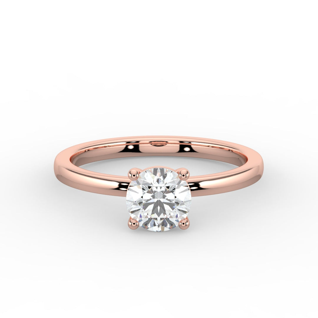 "Classic Infusion” Solitaire Engagement Ring -  R1002 in Ring by 18 KARATS