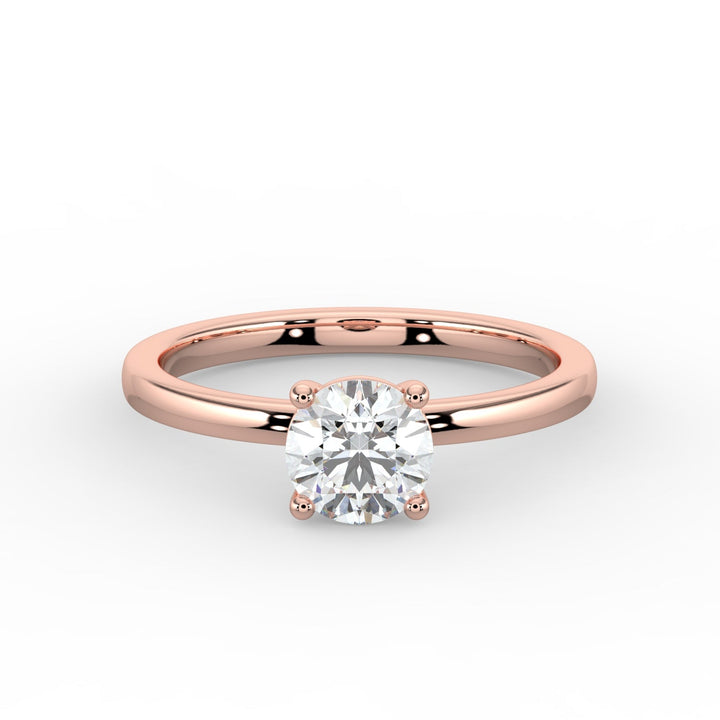 "Classic Infusion” Solitaire Engagement Ring -  R1002 in Ring by 18 KARATS