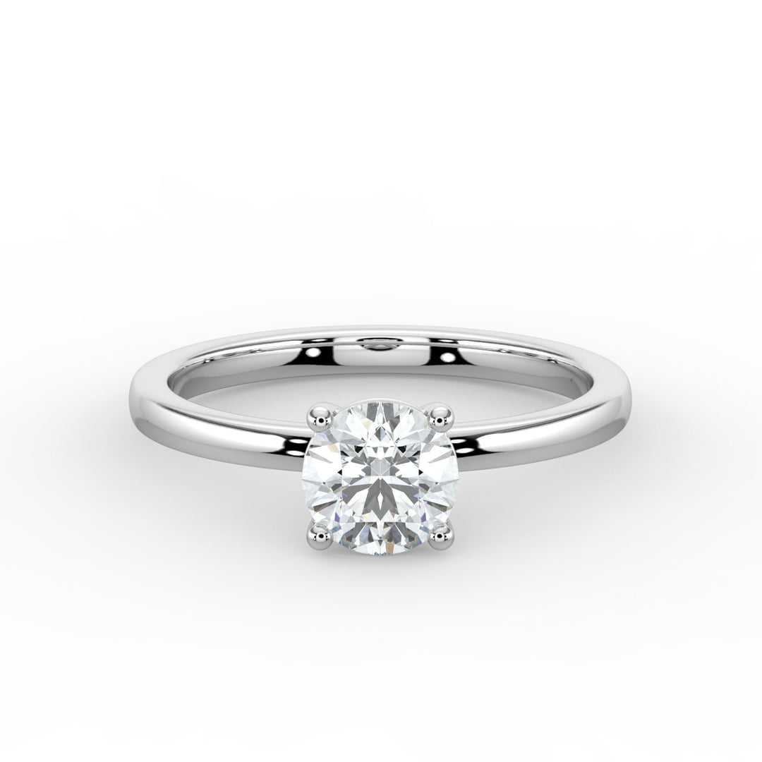 "Classic Infusion” Solitaire Engagement Ring -  R1002 in Ring by 18 KARATS