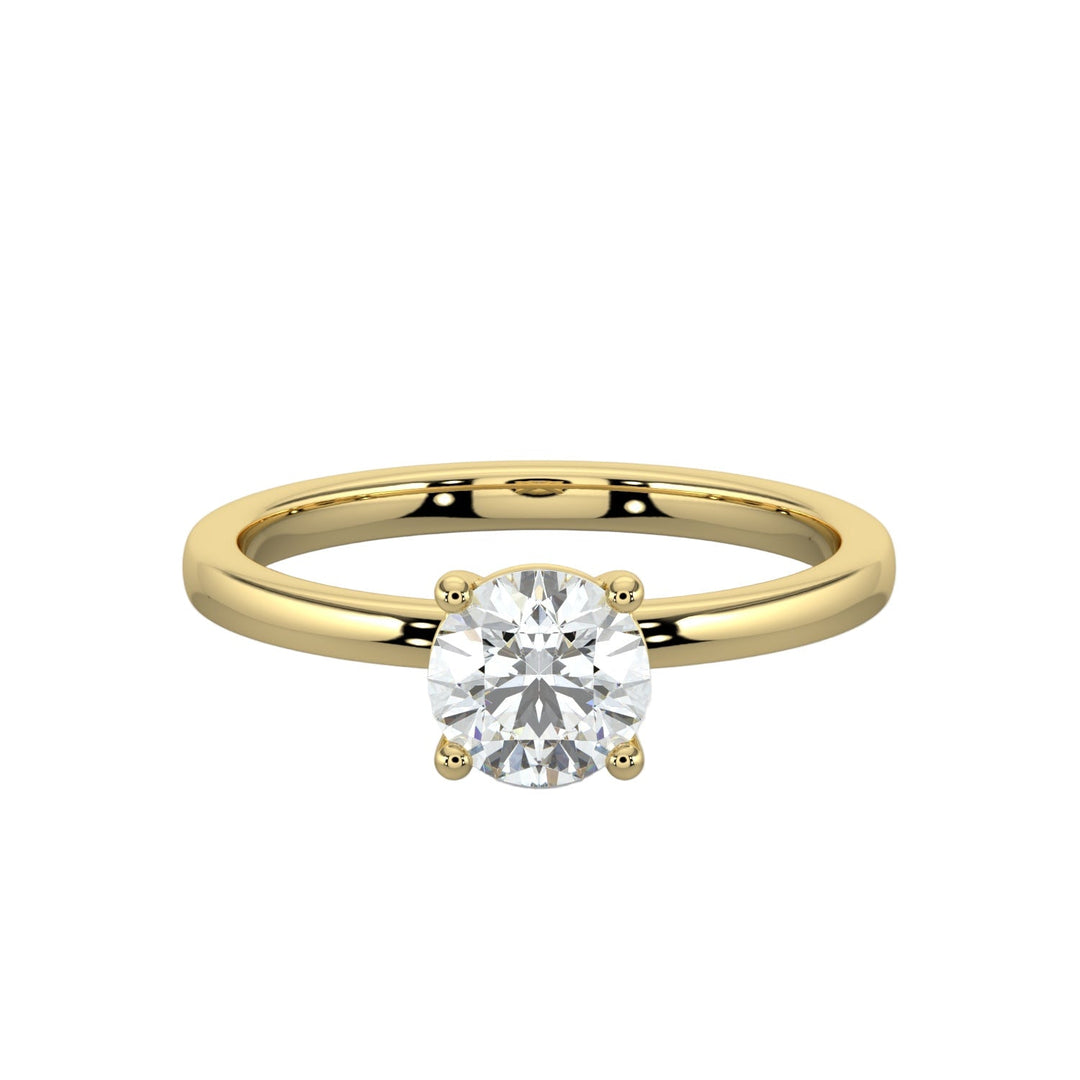 "Classic Infusion” Solitaire Engagement Ring -  R1002 in Ring by 18 KARATS
