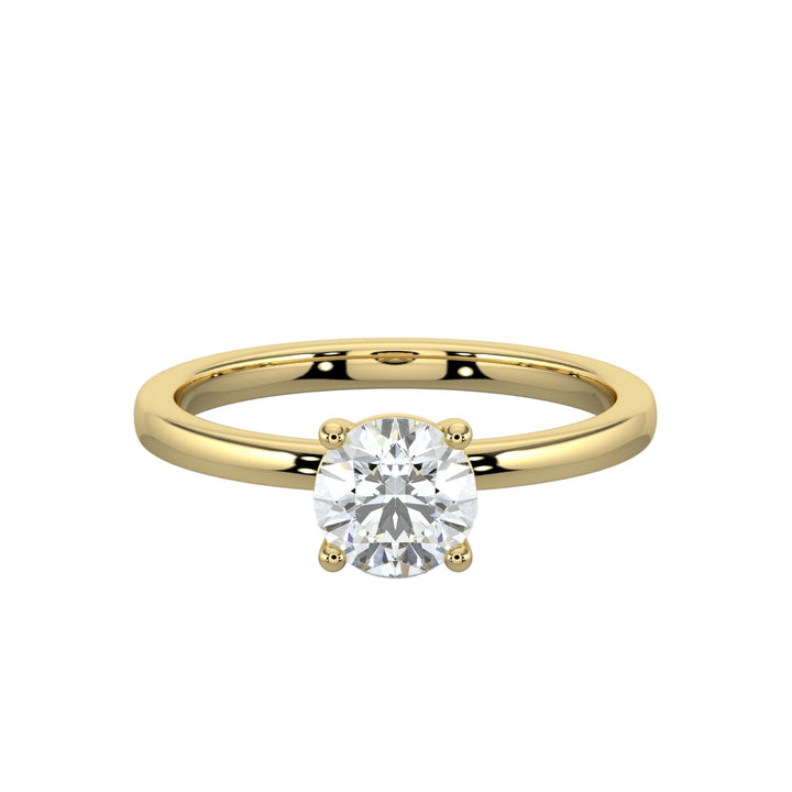 "Classic Infusion” Solitaire Engagement Ring -  R1002 in Ring by 18 KARATS