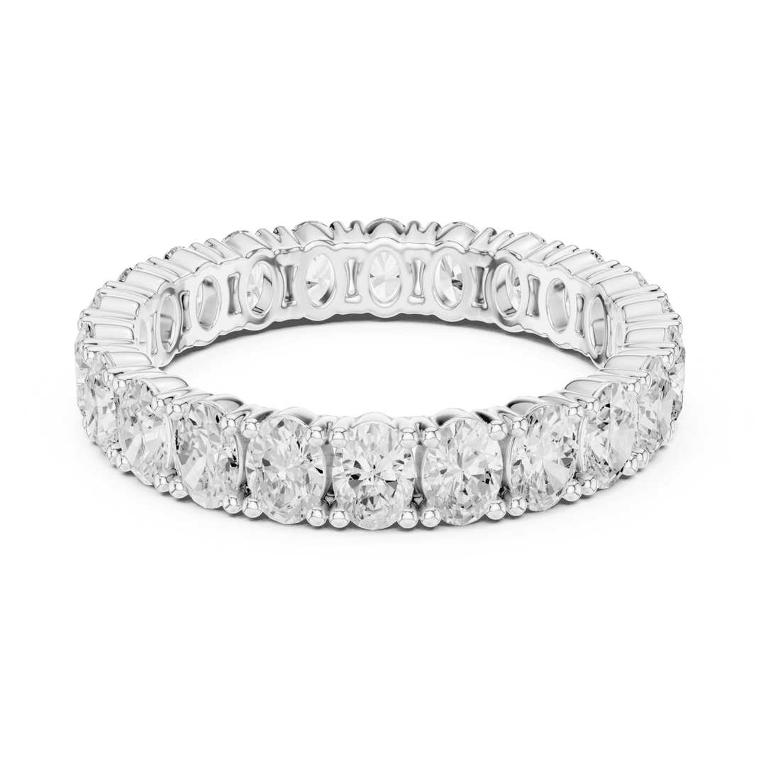 Classic Oval Cut 1.92 ctw Diamond Eternity Band - B1181 in Wedding Bands by 18 KARATS INC.