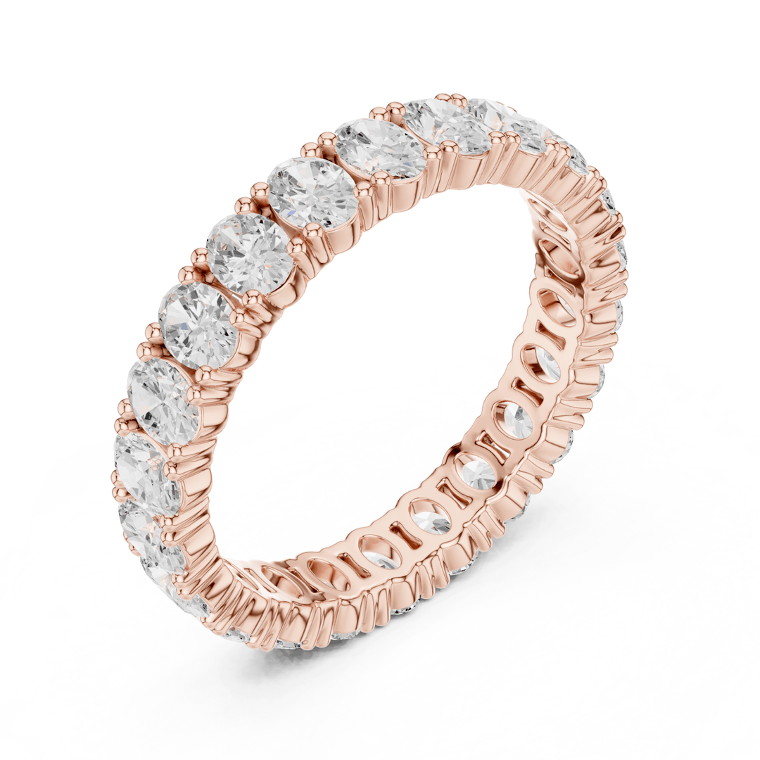Classic Oval Cut 1.92 ctw Diamond Eternity Band - B1181 in Wedding Bands by 18 KARATS INC.