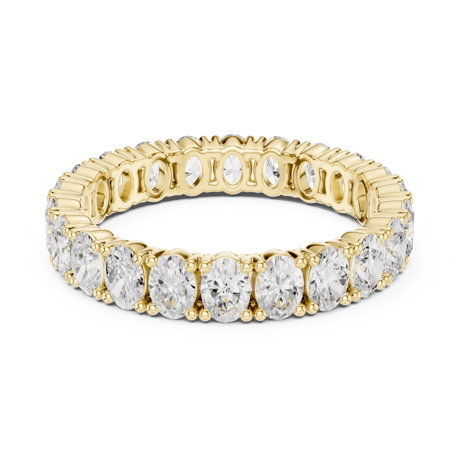 Classic Oval Cut 1.92 ctw Diamond Eternity Band - B1181 in Wedding Bands by 18 KARATS INC.