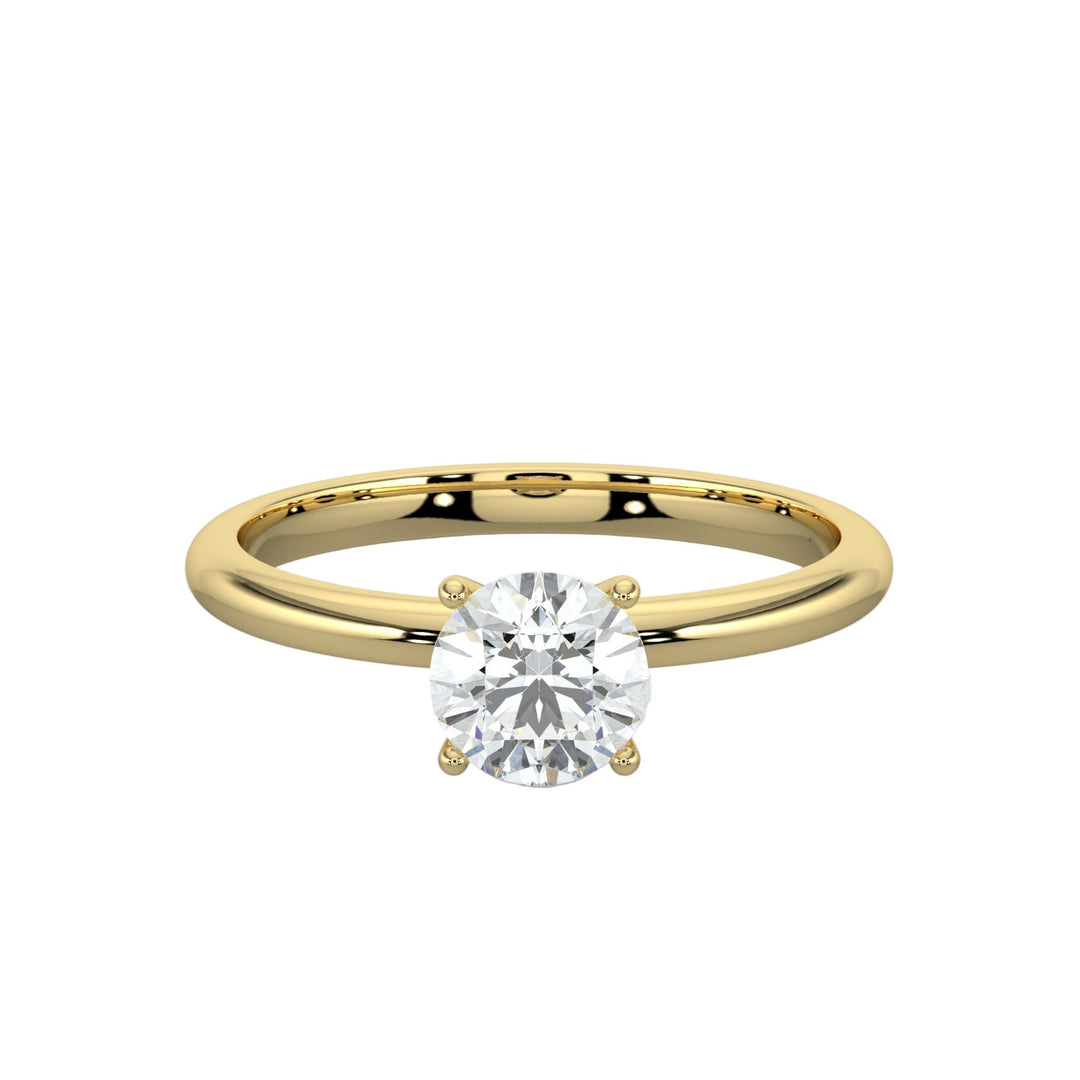 Classic Promise Solitaire Engagement Ring - R1004 in by 18 KARATS