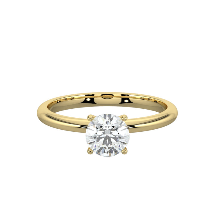 Classic Promise Solitaire Engagement Ring - R1004 in by 18 KARATS