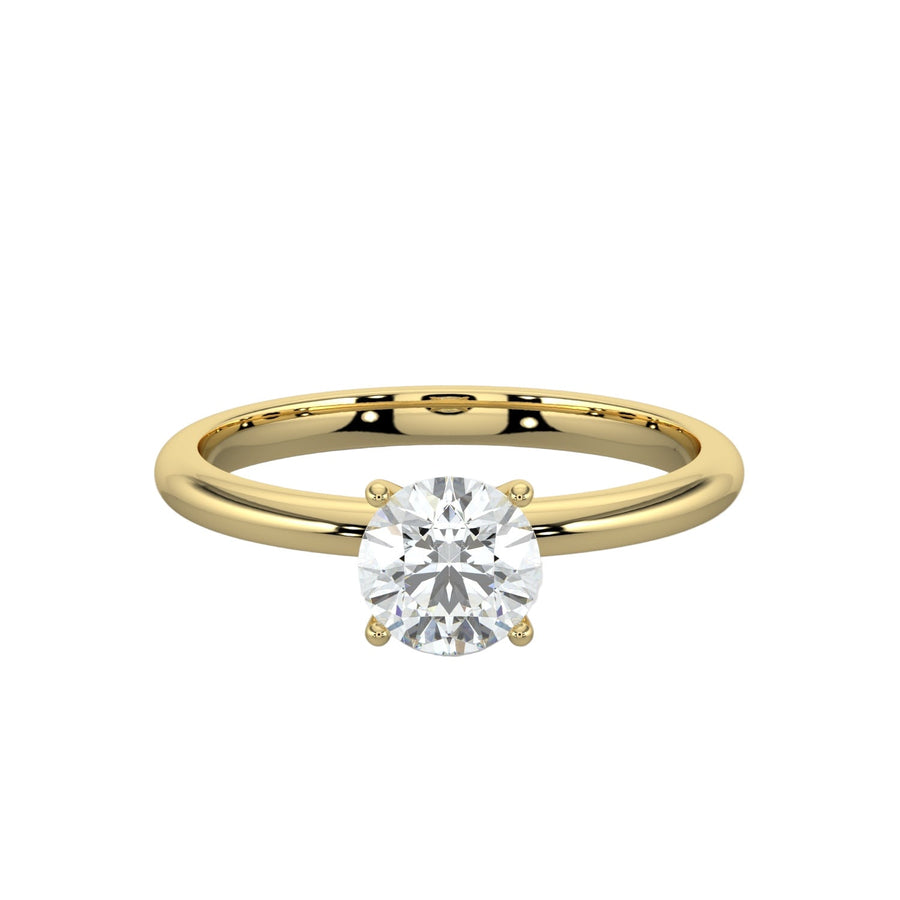 Classic Promise Solitaire Engagement Ring - R1004 in by 18 KARATS