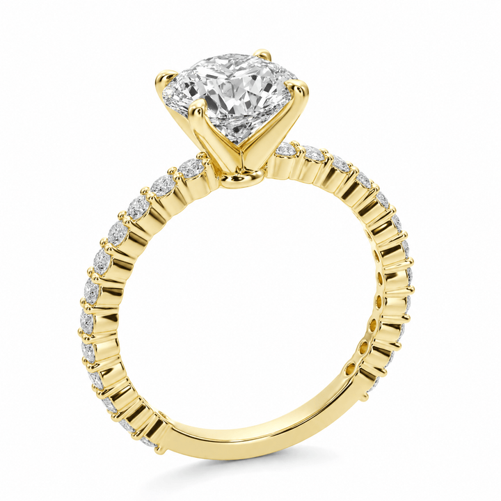 Classic Radiance Pavé Round Diamond Engagement Ring in Ring by 18 KARATS INC.