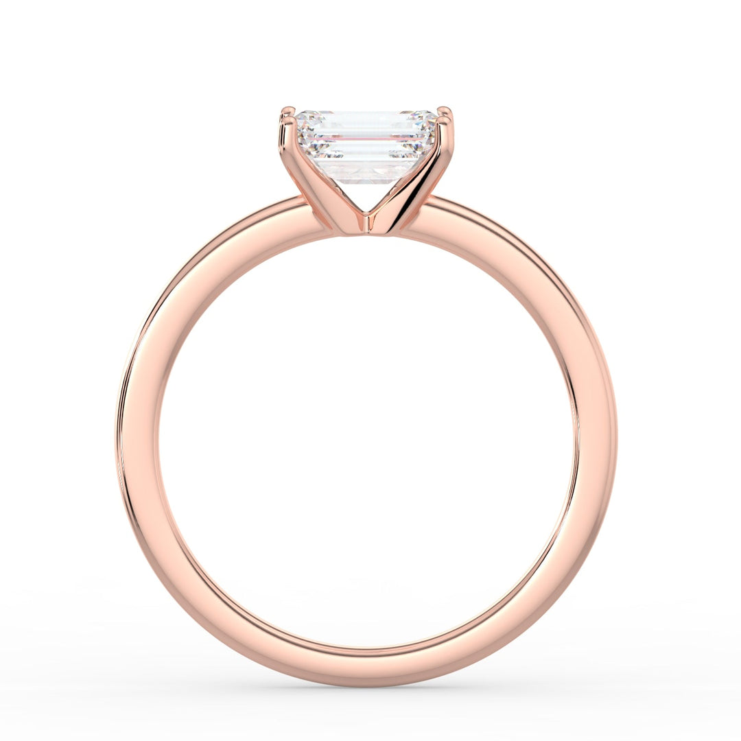 Classic Romance Solitaire East - West Engagement Ring - R1009 in Ring by 18 KARATS