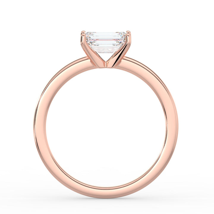 Classic Romance Solitaire East - West Engagement Ring - R1009 in Ring by 18 KARATS