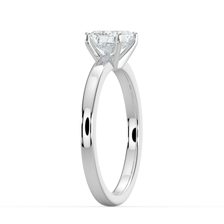 Classic Romance Solitaire East - West Engagement Ring - R1009 in Ring by 18 KARATS