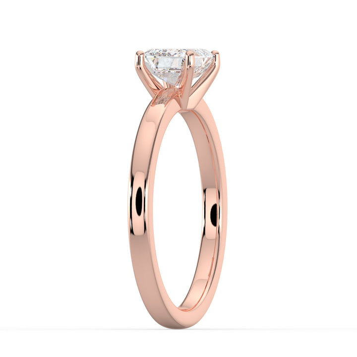 Classic Romance Solitaire East - West Engagement Ring - R1009 in Ring by 18 KARATS