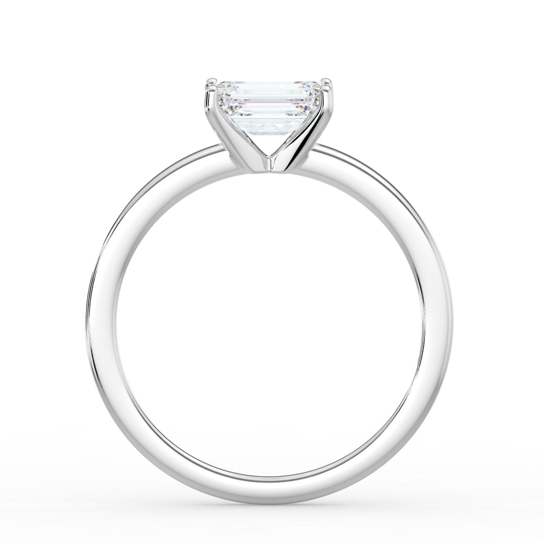 Classic Romance Solitaire East - West Engagement Ring - R1009 in Ring by 18 KARATS