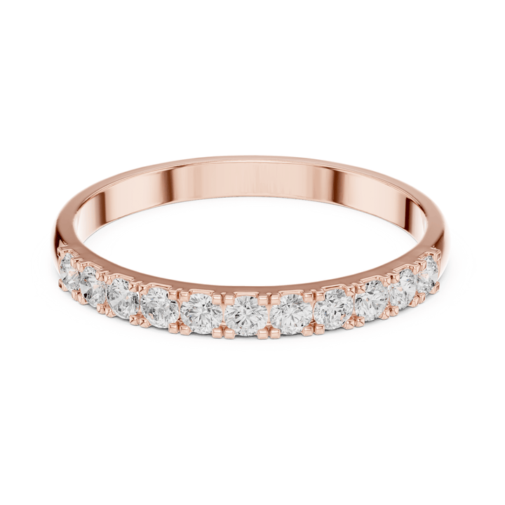 Classic Round 0.27 ctw Diamond Prong Band - B1164 in Wedding Bands by 18 KARATS INC.