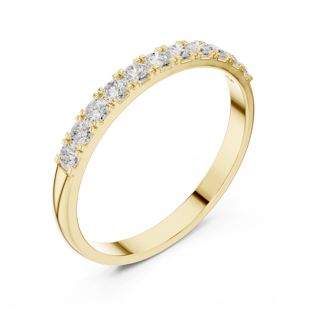 Classic Round 0.27 ctw Diamond Prong Band - B1164 in Wedding Bands by 18 KARATS INC.