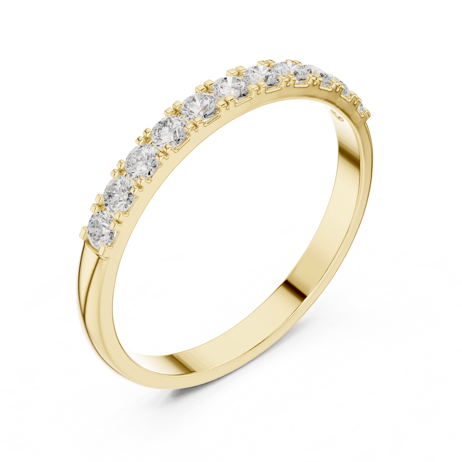 Classic Round 0.27 ctw Diamond Prong Band - B1164 in Wedding Bands by 18 KARATS INC.