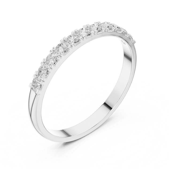 Classic Round 0.27 ctw Diamond Prong Band - B1164 in Wedding Bands by 18 KARATS INC.