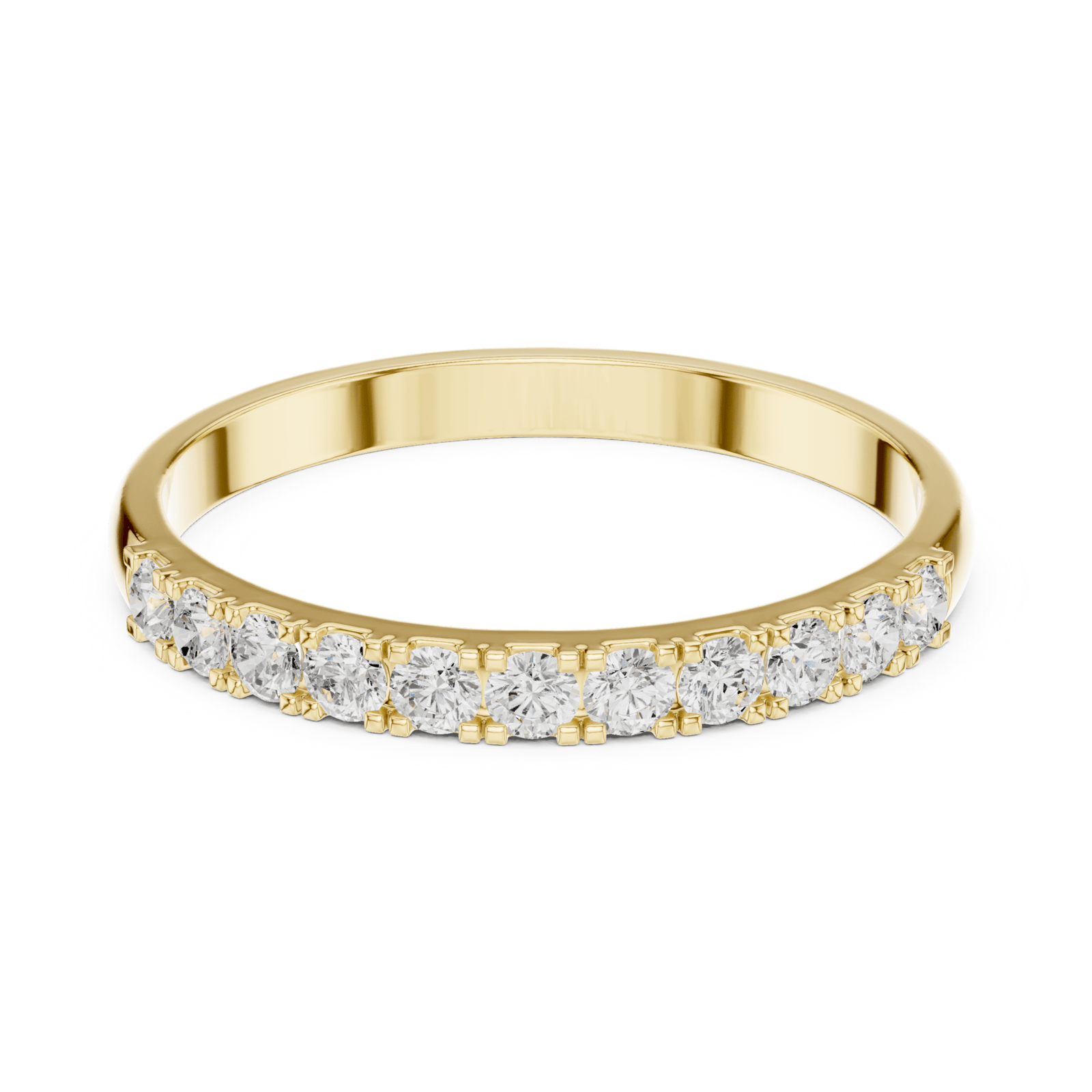 Classic Round 0.27 ctw Diamond Prong Band - B1164 in Wedding Bands by 18 KARATS INC.