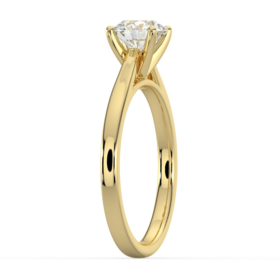 Classic Royalty Solitaire Engagement Ring - R1005 in Ring by 18 KARATS