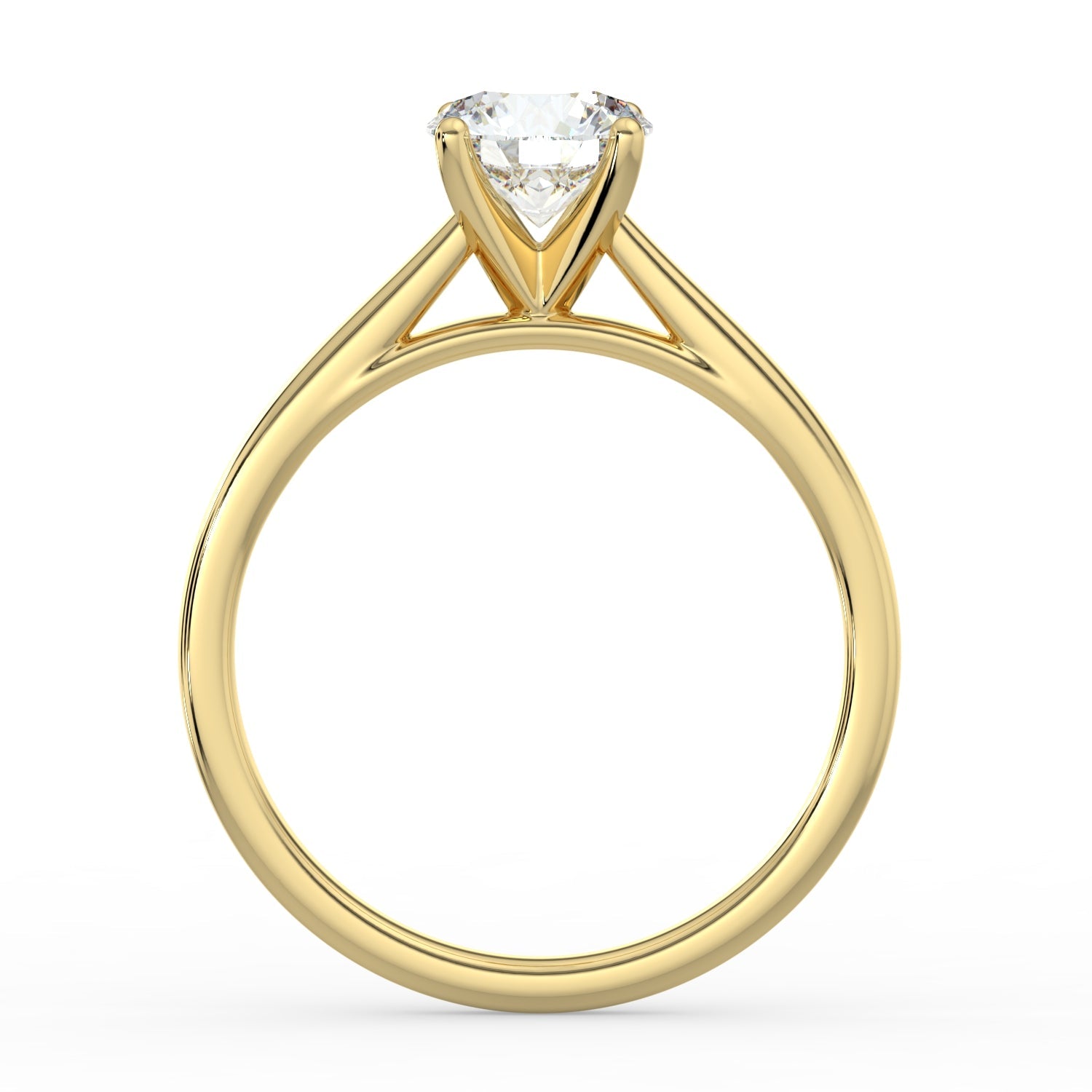 Classic Royalty Solitaire Engagement Ring - R1005 in Ring by 18 KARATS