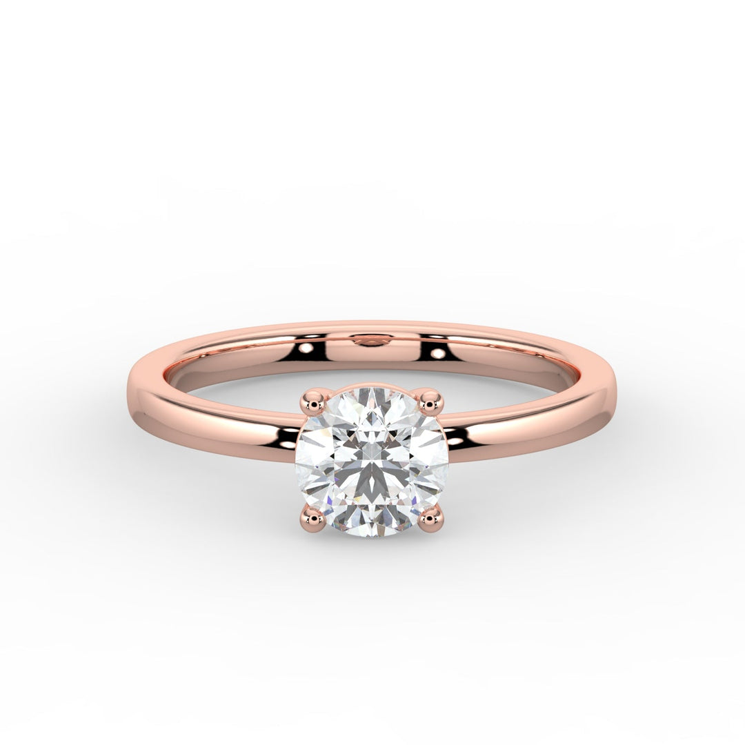 Classic Sparkle Solitaire Engagement Ring - R1007 in by 18 KARATS
