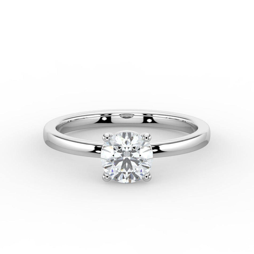 Classic Sparkle Solitaire Engagement Ring - R1007 in by 18 KARATS