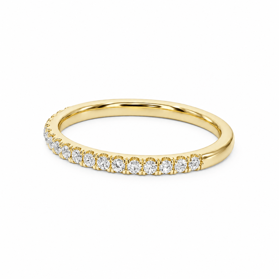 Classic U-Pavé Wedding Band in Wedding Bands by 18 KARATS INC.