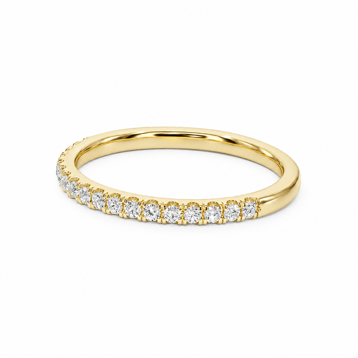 Classic U-Pavé Wedding Band in Wedding Bands by 18 KARATS INC.