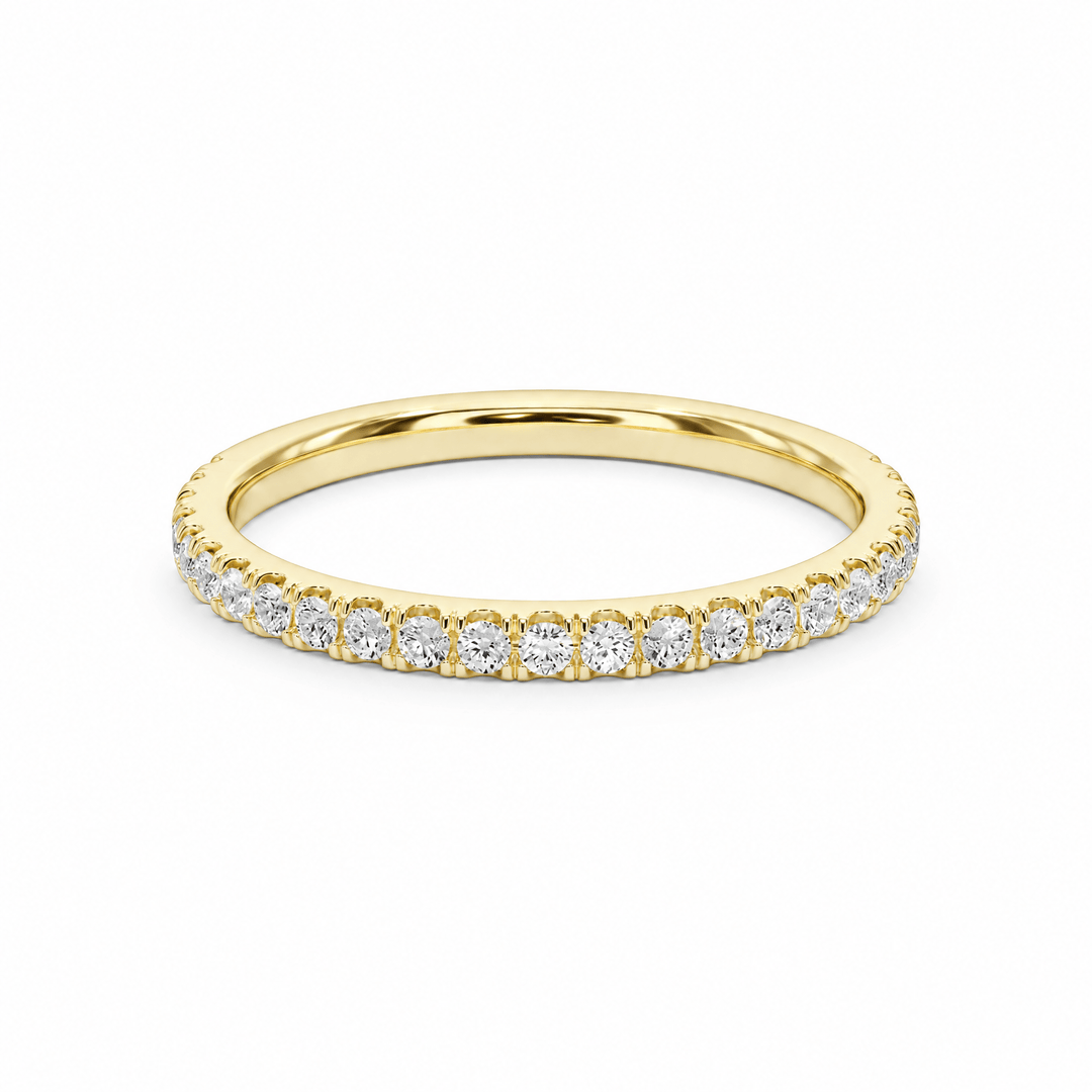 Classic U-Pavé Wedding Band in Wedding Bands by 18 KARATS INC.