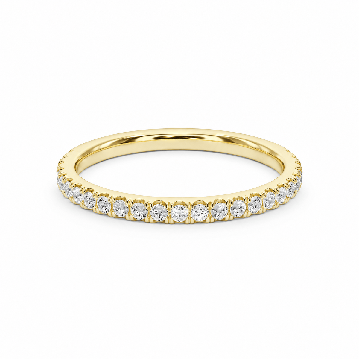 Classic U-Pavé Wedding Band in Wedding Bands by 18 KARATS INC.