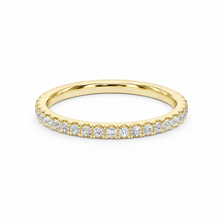 Classic U-Pavé Wedding Band in Wedding Bands by 18 KARATS INC.