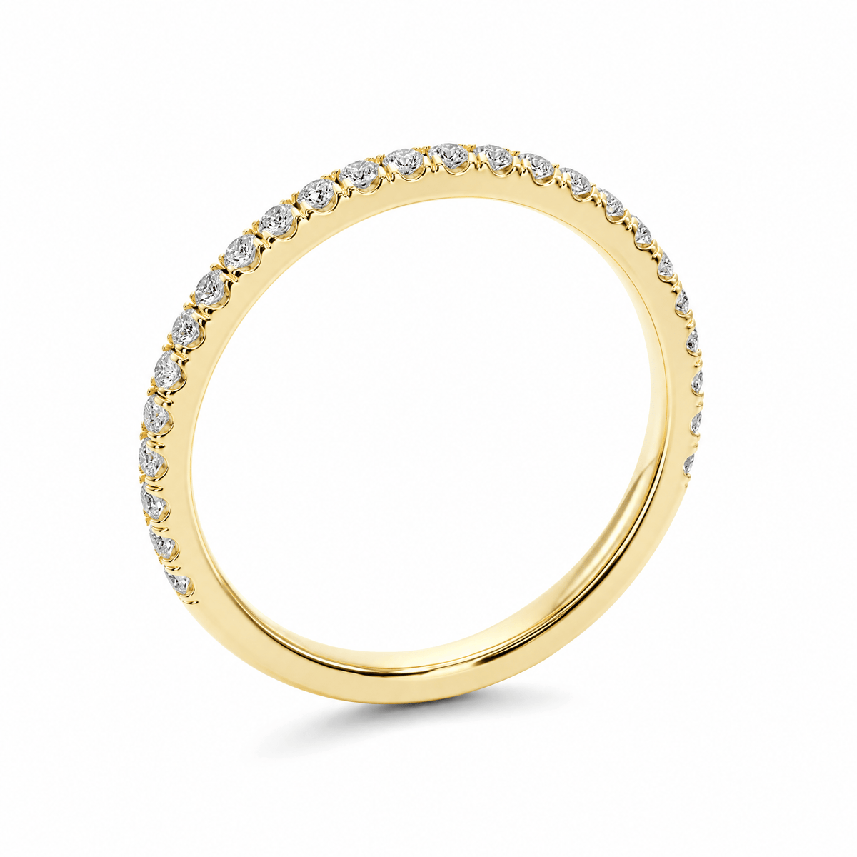 Classic U-Pavé Wedding Band in Wedding Bands by 18 KARATS INC.