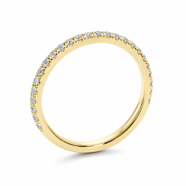 Classic U-Pavé Wedding Band in Wedding Bands by 18 KARATS INC.