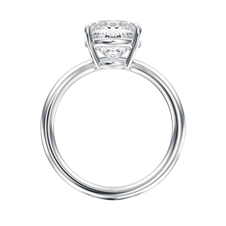 Contour Cushion Diamond Engagement Ring - R1067 in Ring by 18 KARATS INC.
