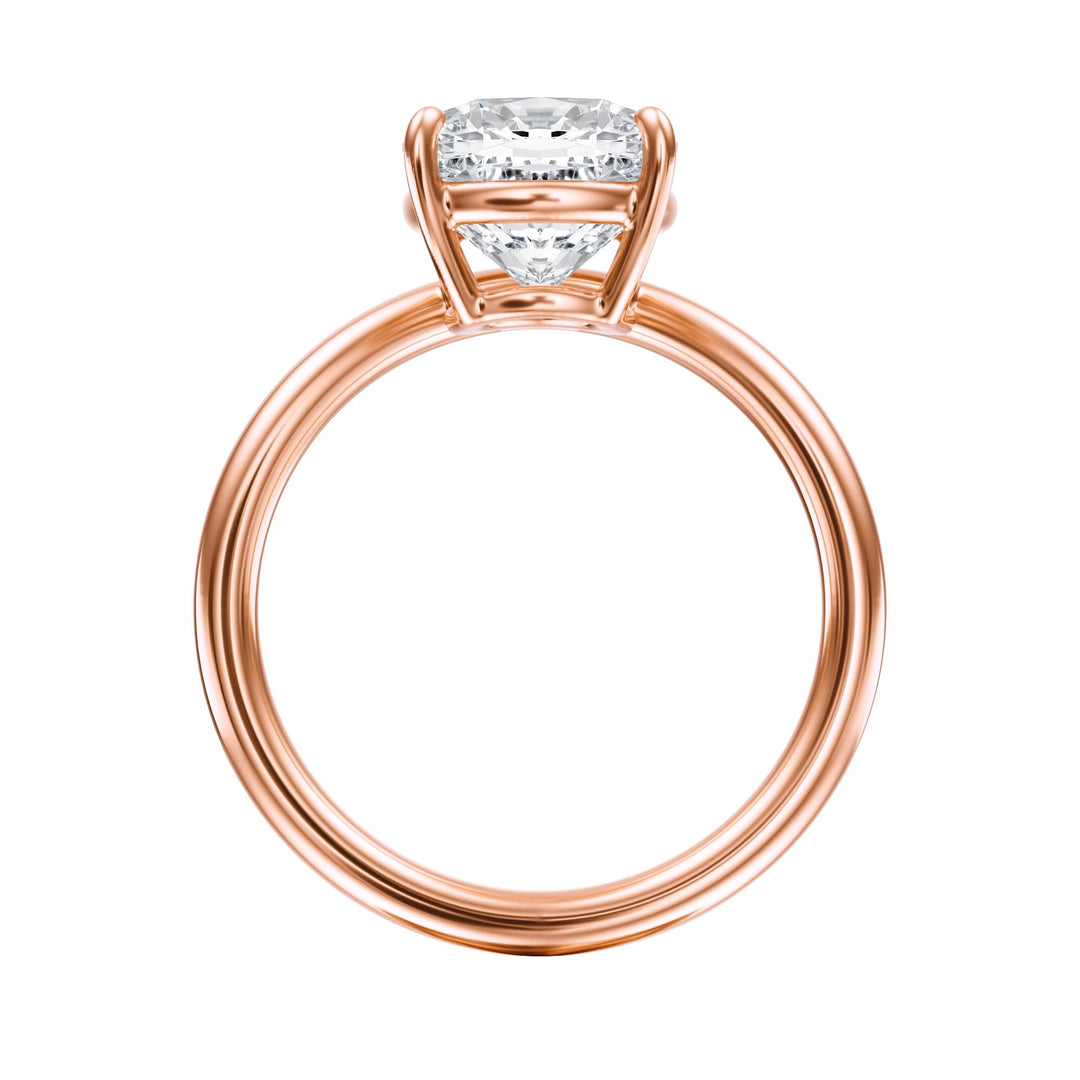Contour Cushion Diamond Engagement Ring - R1067 in Ring by 18 KARATS INC.
